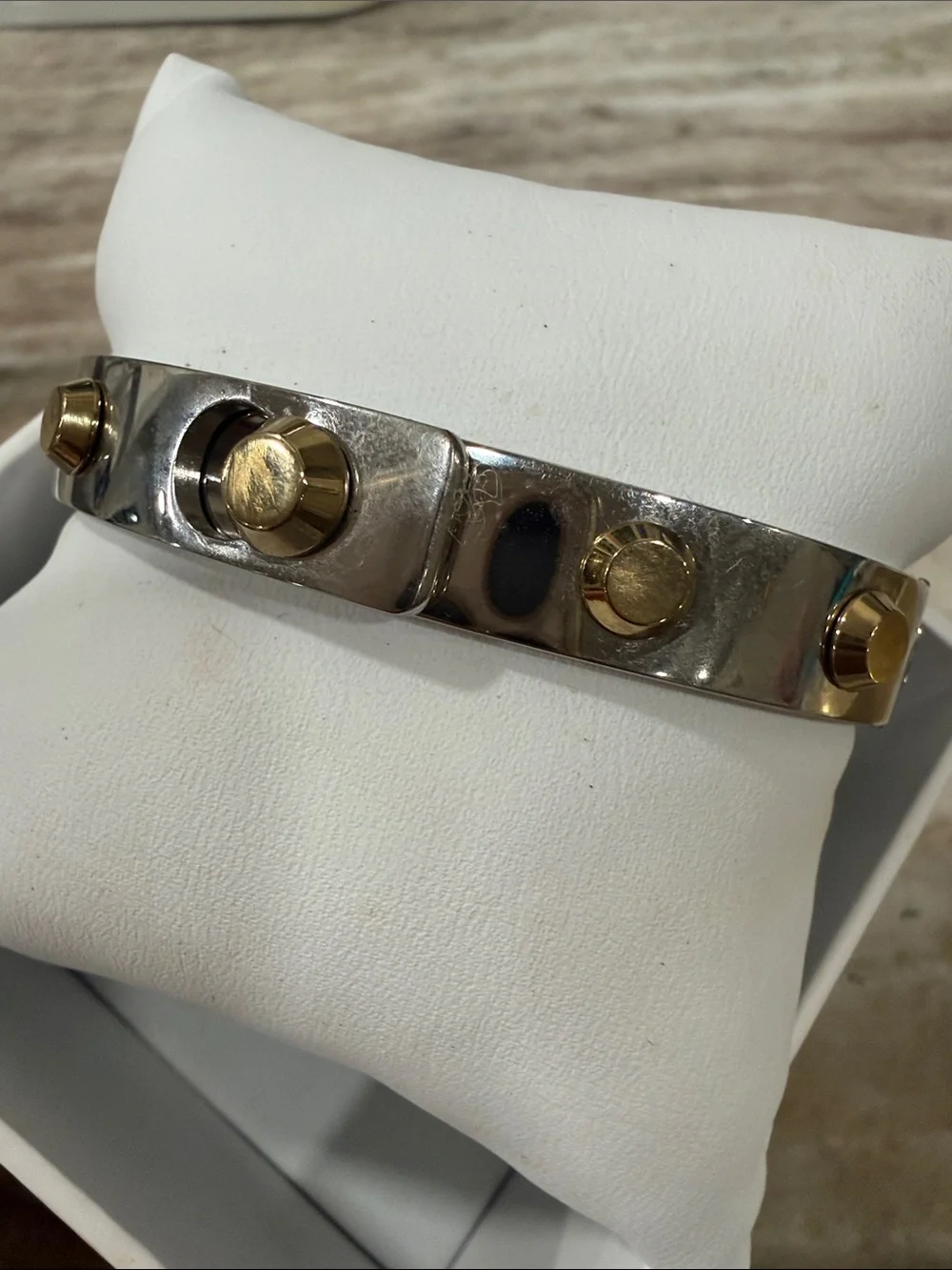 Michael Kors 2 tone Bangle Bracelet